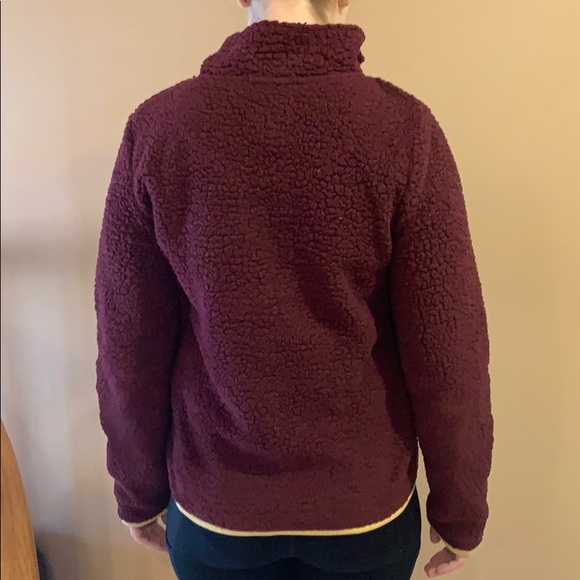 Aeropostale Maroon Sherpa Sweatshirt - Picture 3 of 4